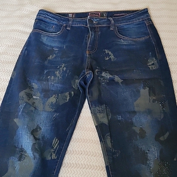 Raw BOUTIQUE Paint Splatter Jeans XL - Picture 2 of 11